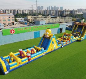 T7-4646 The Simpsons Theme Infltable Obstacle Courses