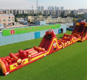 T7-4649 Tickle Me Elmo Theme Infltable Obstacle Courses