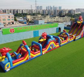 T7-4670 Woody Woodpecker Theme Infltable Obstacle Courses