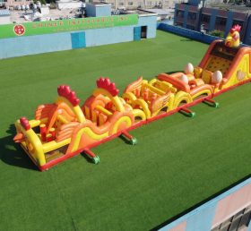 T7-4699 Chicken Theme Inflatable Obstacle Courses