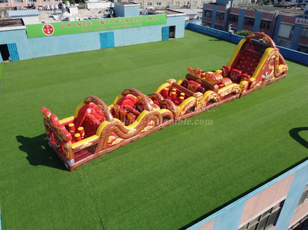 T7-4700 Chinese Style Theme Inflatable Obstacle Courses