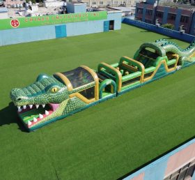 T7-4708 Crocodile Theme Inflatable Obstacle Courses