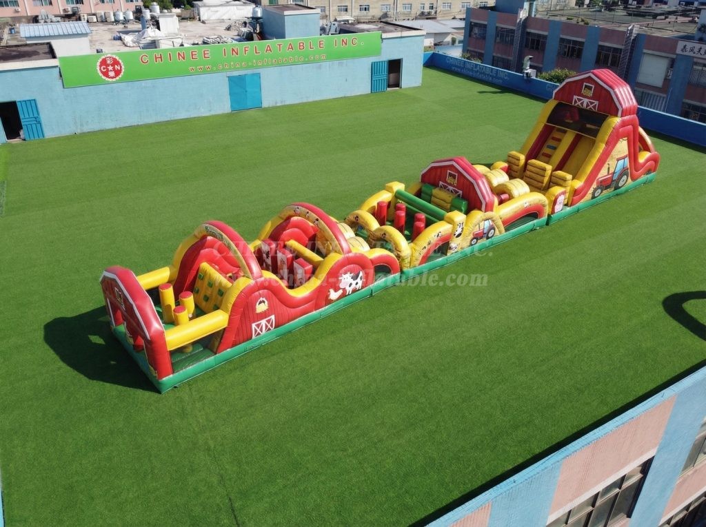 T7-4724 Farm Theme Inflatable Obstacle Courses