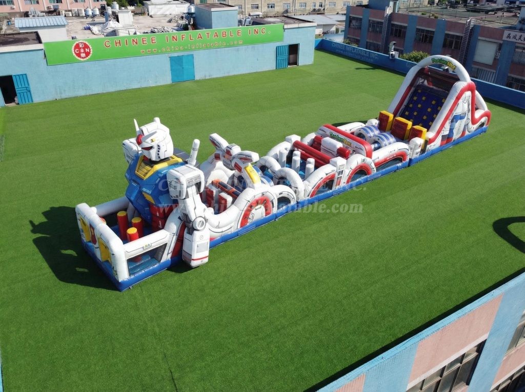 T7-4735 Gundam Theme Inflatable Obstacle Courses