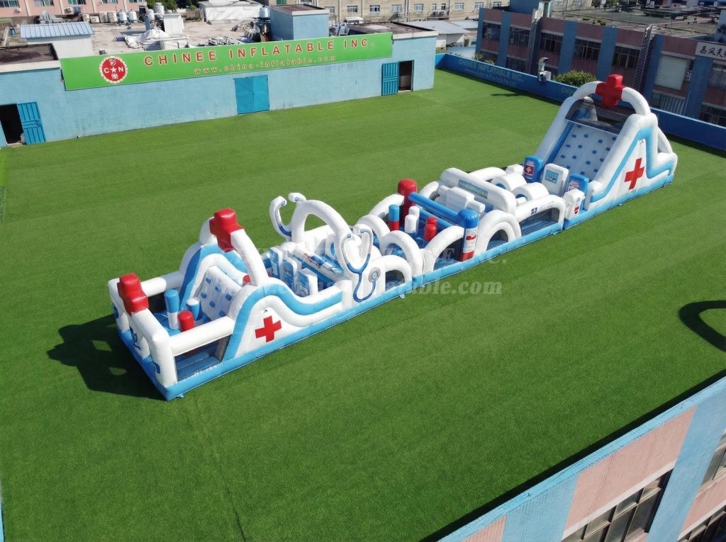 T7-4742 Hospital Theme Inflatable Obstacle Courses
