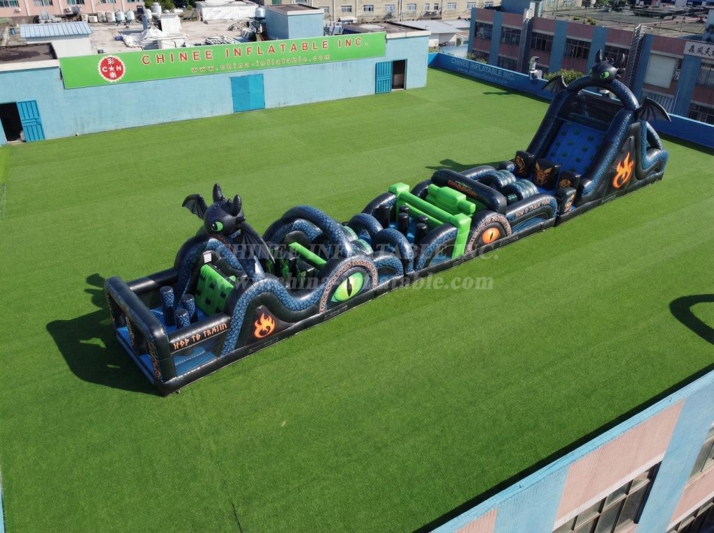 T7-4743 How To Train Your Dragon Theme Inflatable Obstacle Courses