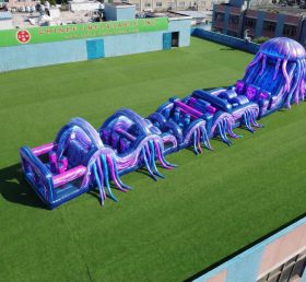 T7-4745 Jellyfish Theme Inflatable Obstacle Courses
