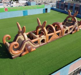T7-4747 Kangaroo Theme Inflatable Obstacle Courses