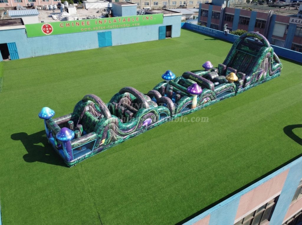 T7-4756 Magic Forest Theme Inflatable Obstacle Courses