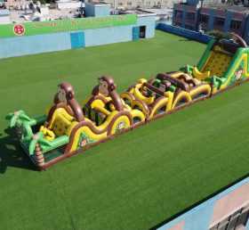 T7-4766 Monkey Theme Inflatable Obstacle Courses