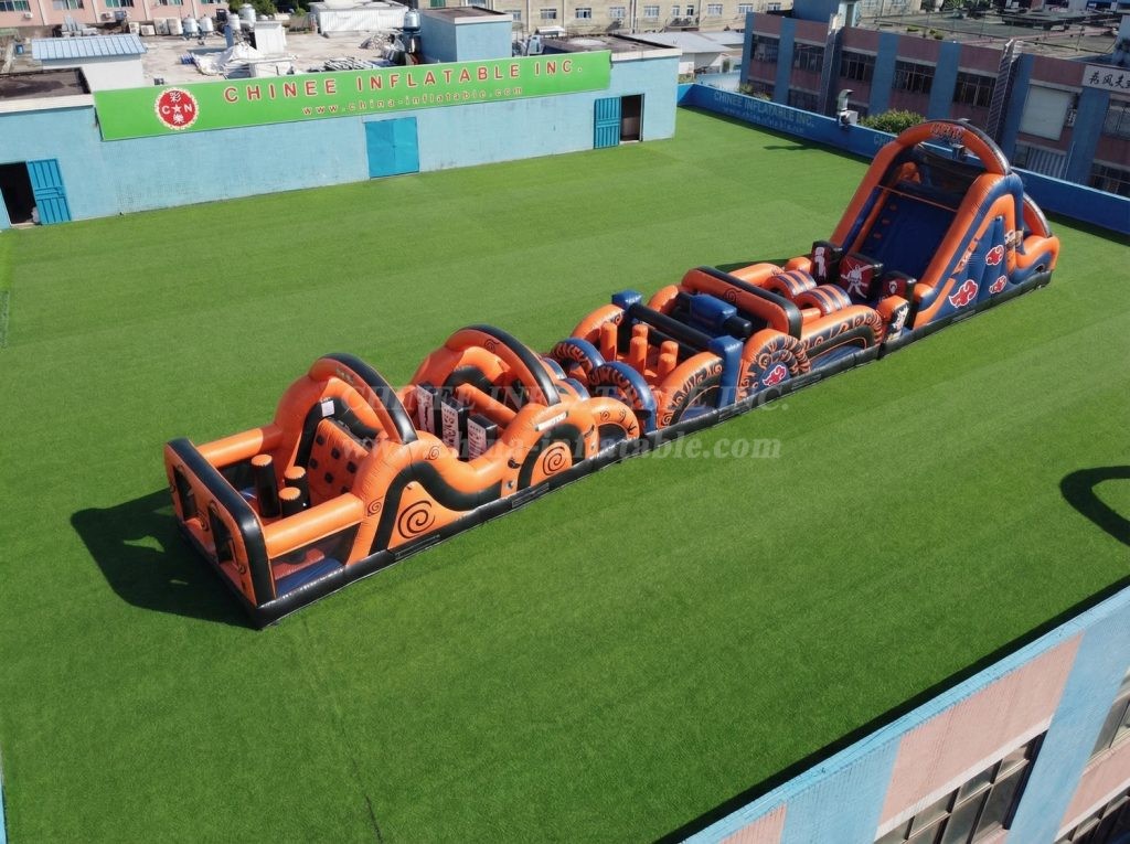 T7-4771 Naruto Theme Inflatable Obstacle Courses