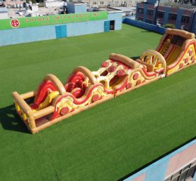 T7-4787 Pizza Theme Inflatable Obstacle Courses