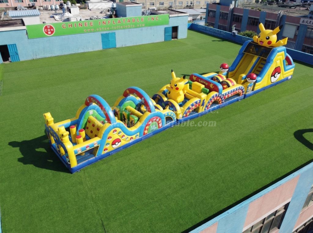 T7-4789 Pokemon Theme Inflatable Obstacle Courses