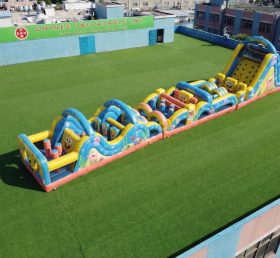T7-4812 SpongeBob Theme Inflatable Obstacle Courses