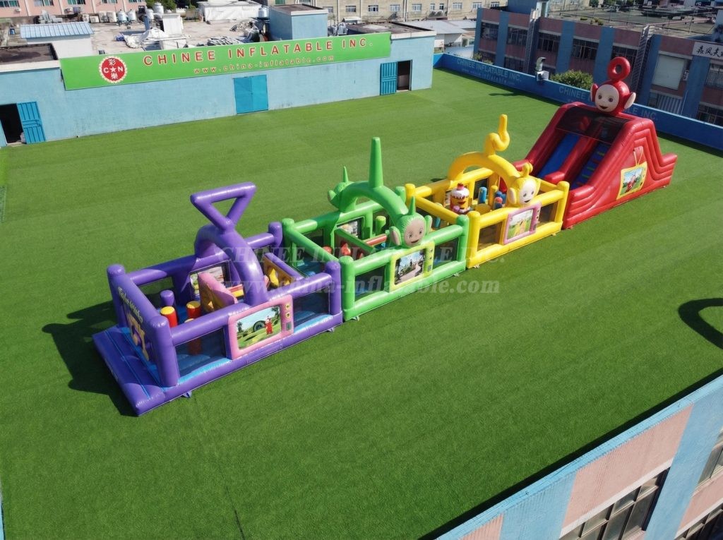 T7-4819 Teletubbies Theme Inflatable Obstacle Courses