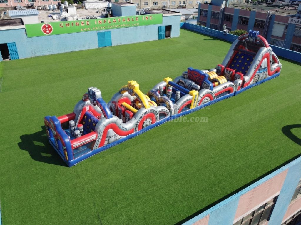 T7-4838 Transformers Theme Inflatable Obstacle Courses