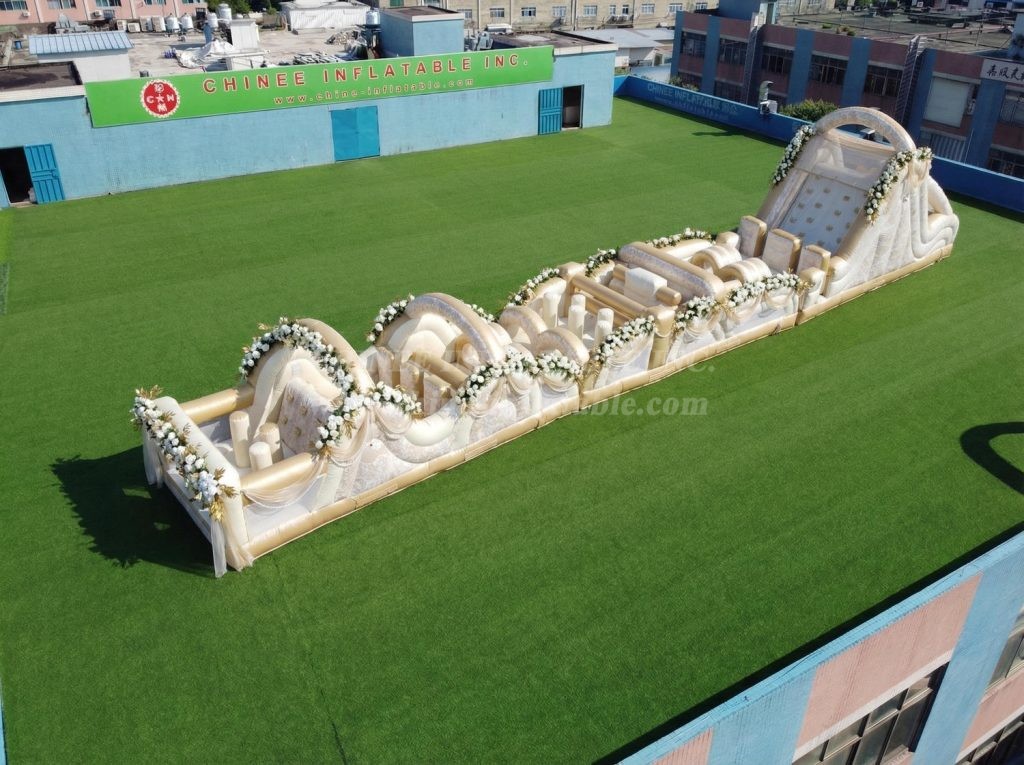 T7-4843 Weddings Theme Inflatable Obstacle Courses