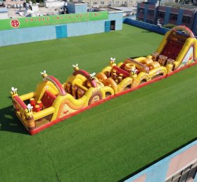 T7-4846 Winnie The Pooh Theme Inflatable Obstacle Courses
