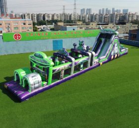 T7-4856 Alien Theme Inflatable Obstacle Courses