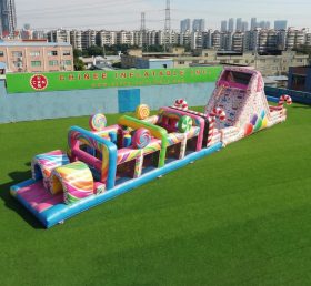 T7-4876 Candy Theme Inflatable Obstacle Courses