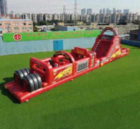 T7-4878 Cars Theme Inflatable Obstacle Courses