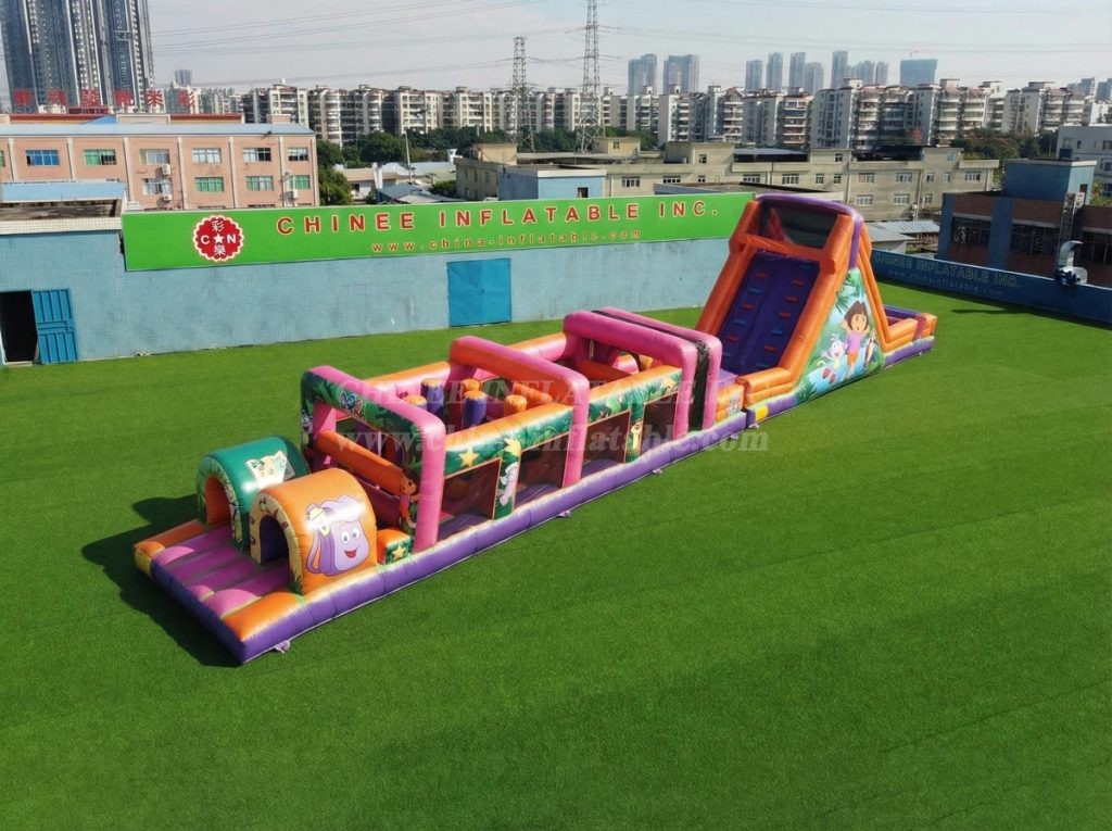 T7-4895 Dora Theme Inflatable Obstacle Courses