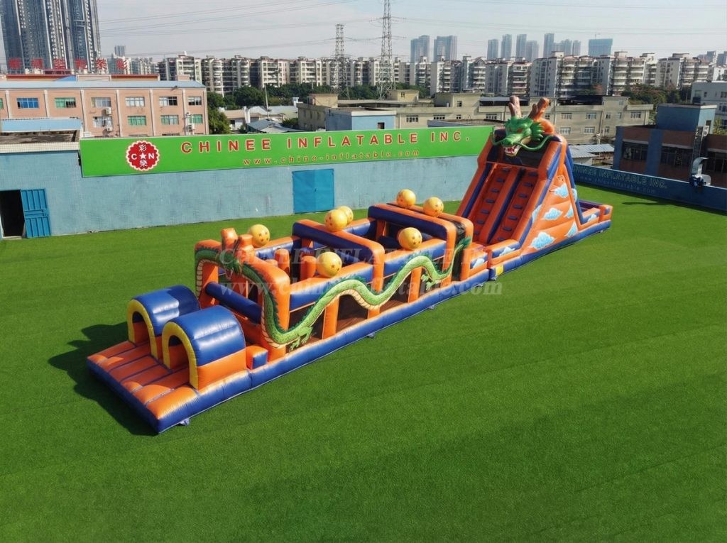 T7-4897 Dragon Ball Theme Inflatable Obstacle Courses