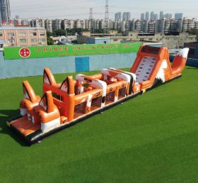 T7-4911 Fox Theme Inflatable Obstacle Courses