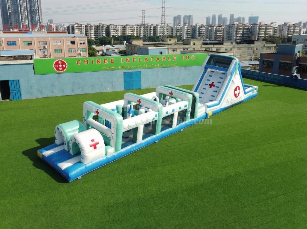 T7-4923 Hospital Theme Inflatable Obstacle Courses