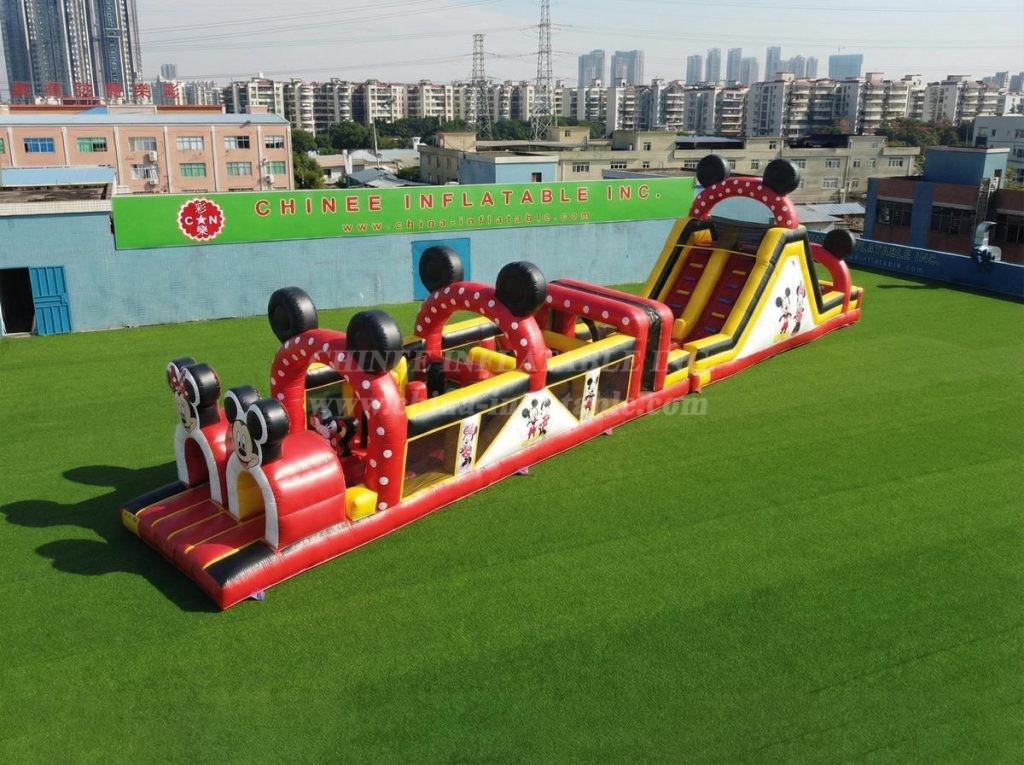 T7-4935 Mickey & Minnie Theme Inflatable Obstacle Courses