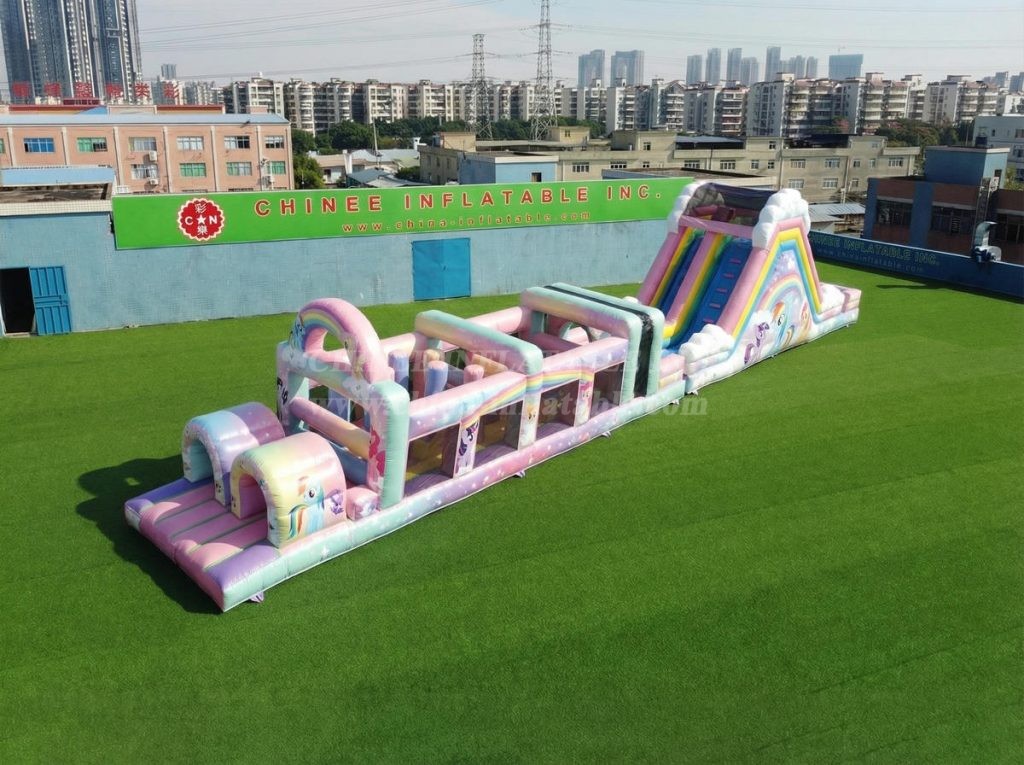 T7-4943 My Little Pony Theme Inflatable Obstacle Courses
