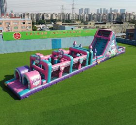 T7-4945 Nella Knight Theme Inflatable Obstacle Courses