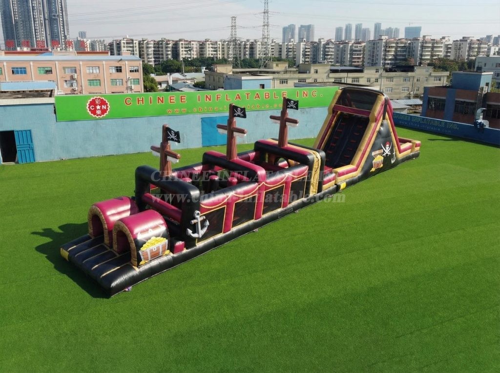 T7-4958 Pirates Theme Inflatable Obstacle Courses