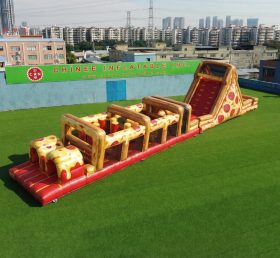 T7-4959 Pizza Theme Inflatable Obstacle Courses