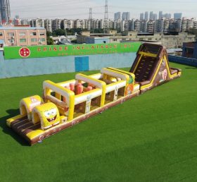 T7-4984 SpongeBob Theme Inflatable Obstacle Courses