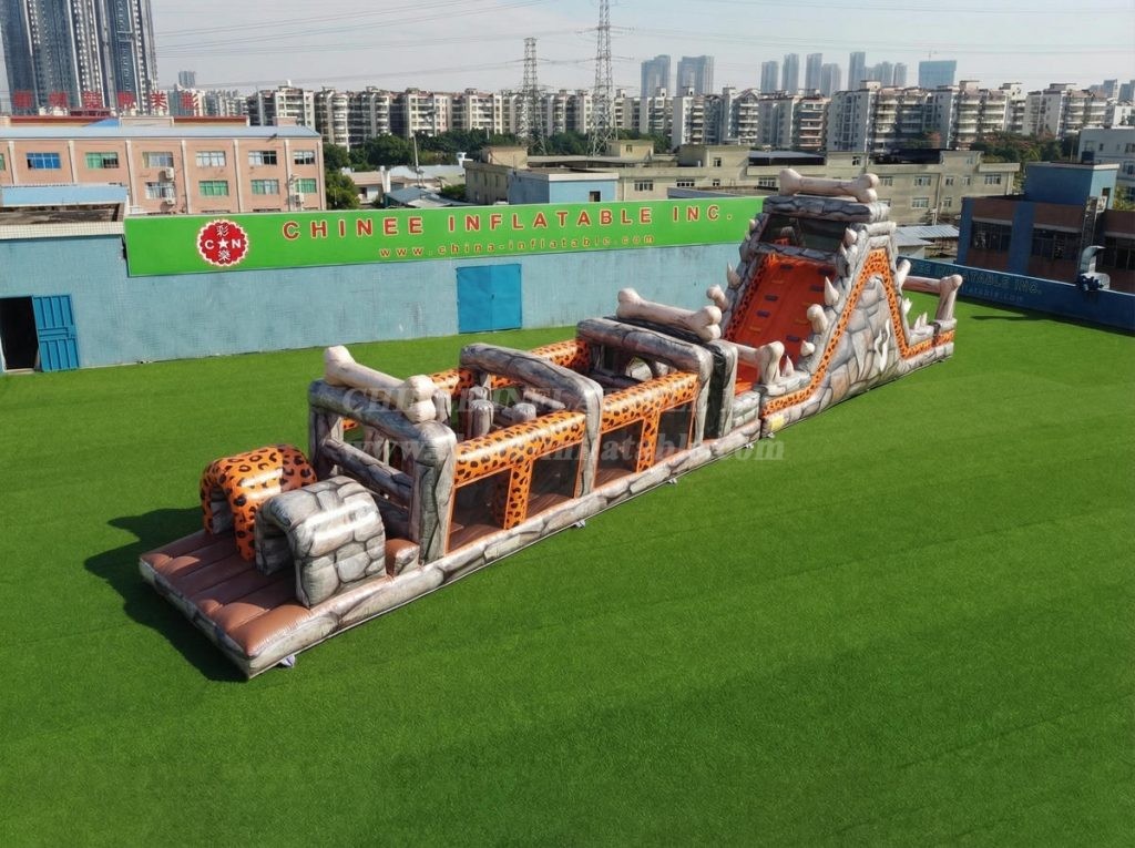 T7-4993 The Flintstones Theme Inflatable Obstacle Courses