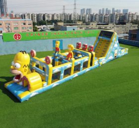 T7-4996 The Simpsons Theme Inflatable Obstacle Courses