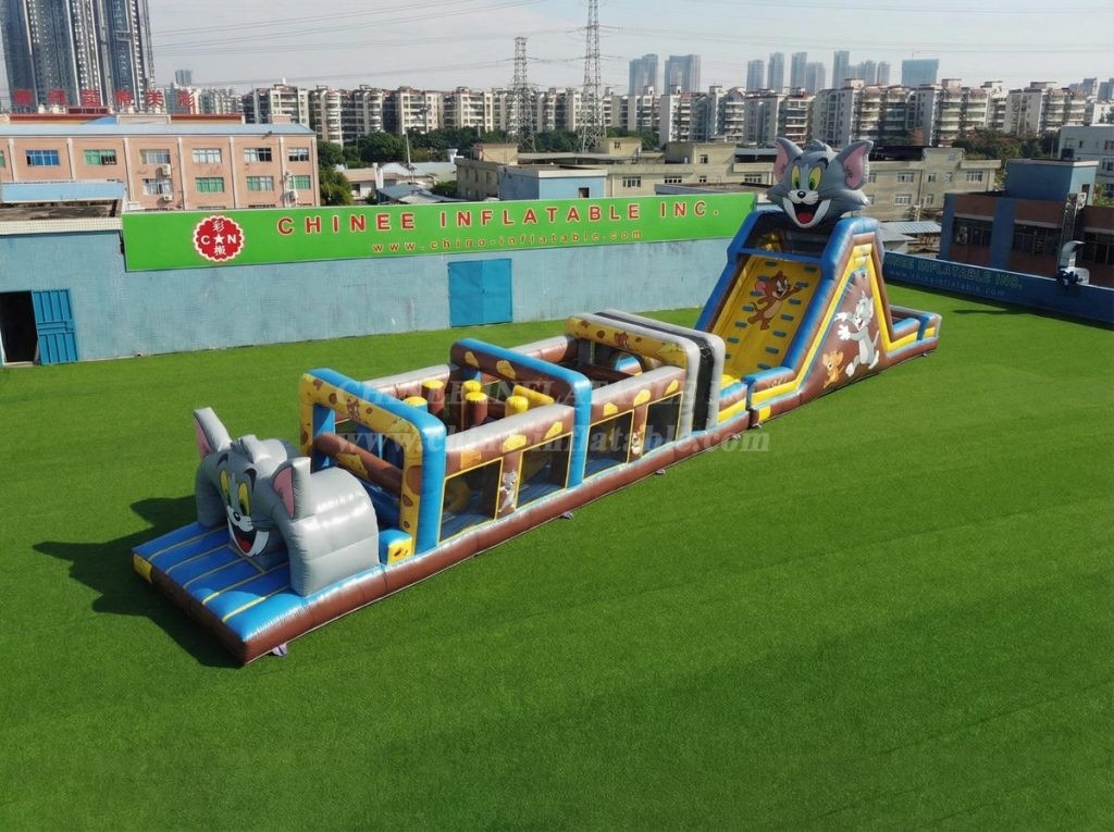 T7-5003 Tom And Jerry Theme Inflatable Obstacle Courses