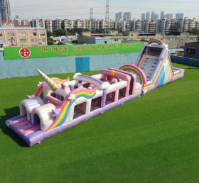 T7-5009 Unicorn Theme Inflatable Obstacle Courses