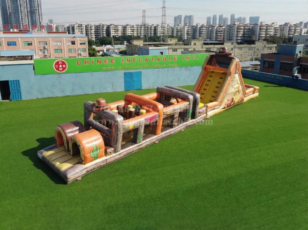 T7-5013 Wild West Theme Inflatable Obstacle Courses