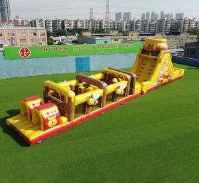 T7-5014 Winnie The Pooh Theme Inflatable Obstacle Courses