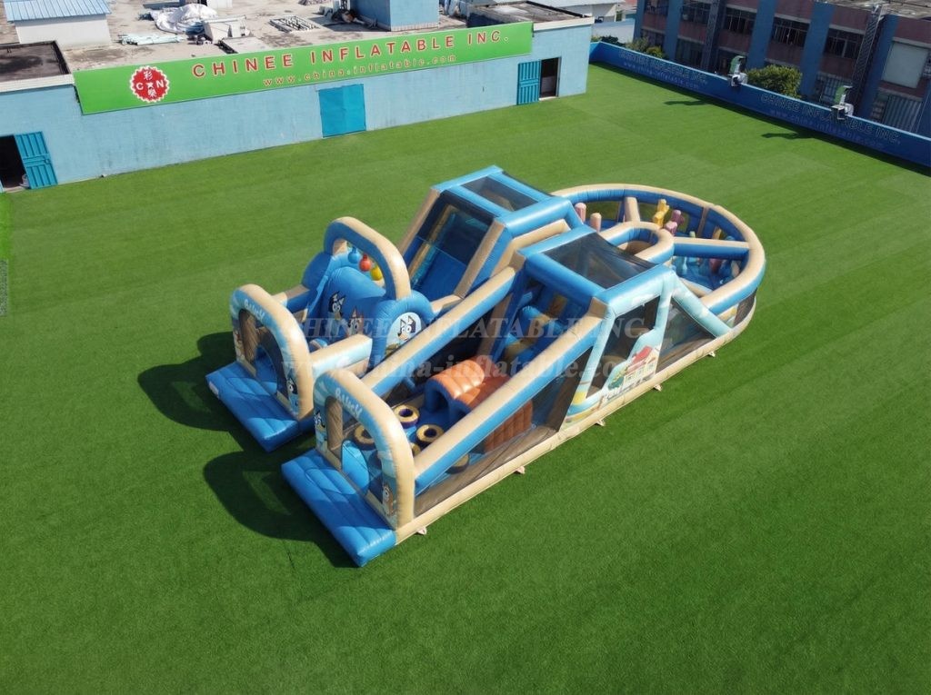 T7-5038 Bluey Theme Inflatable Obstacle Courses