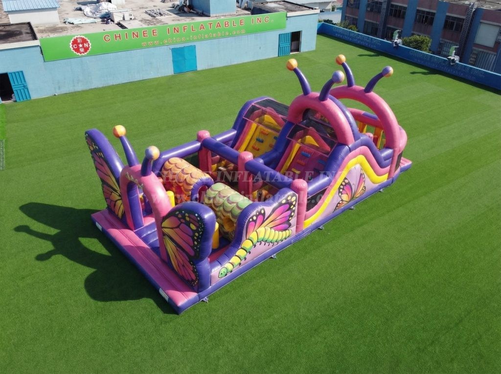 T7-5042 Butterfly Theme Inflatable Obstacle Courses