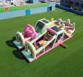 T7-5043 Candy Theme Inflatable Obstacle Courses