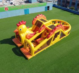T7-5046 Chicken Theme Inflatable Obstacle Courses