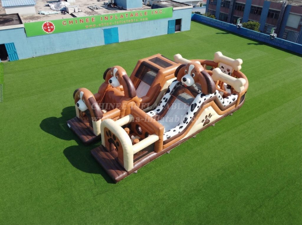 T7-5057 Dog Theme Inflatable Obstacle Courses