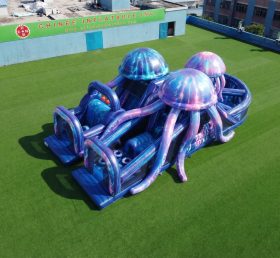 T7-5090 Jellyfish Theme Inflatable Obstacle Courses