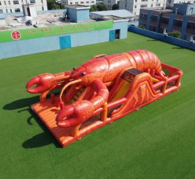 T7-5097 Lobster Theme Inflatable Obstacle Courses