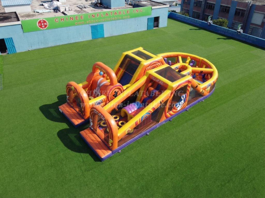 T7-5099 Looney Tunes Theme Inflatable Obstacle Courses