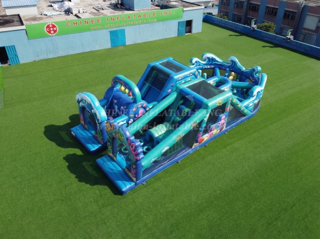 T7-5117 Ocean Theme Inflatable Obstacle Courses